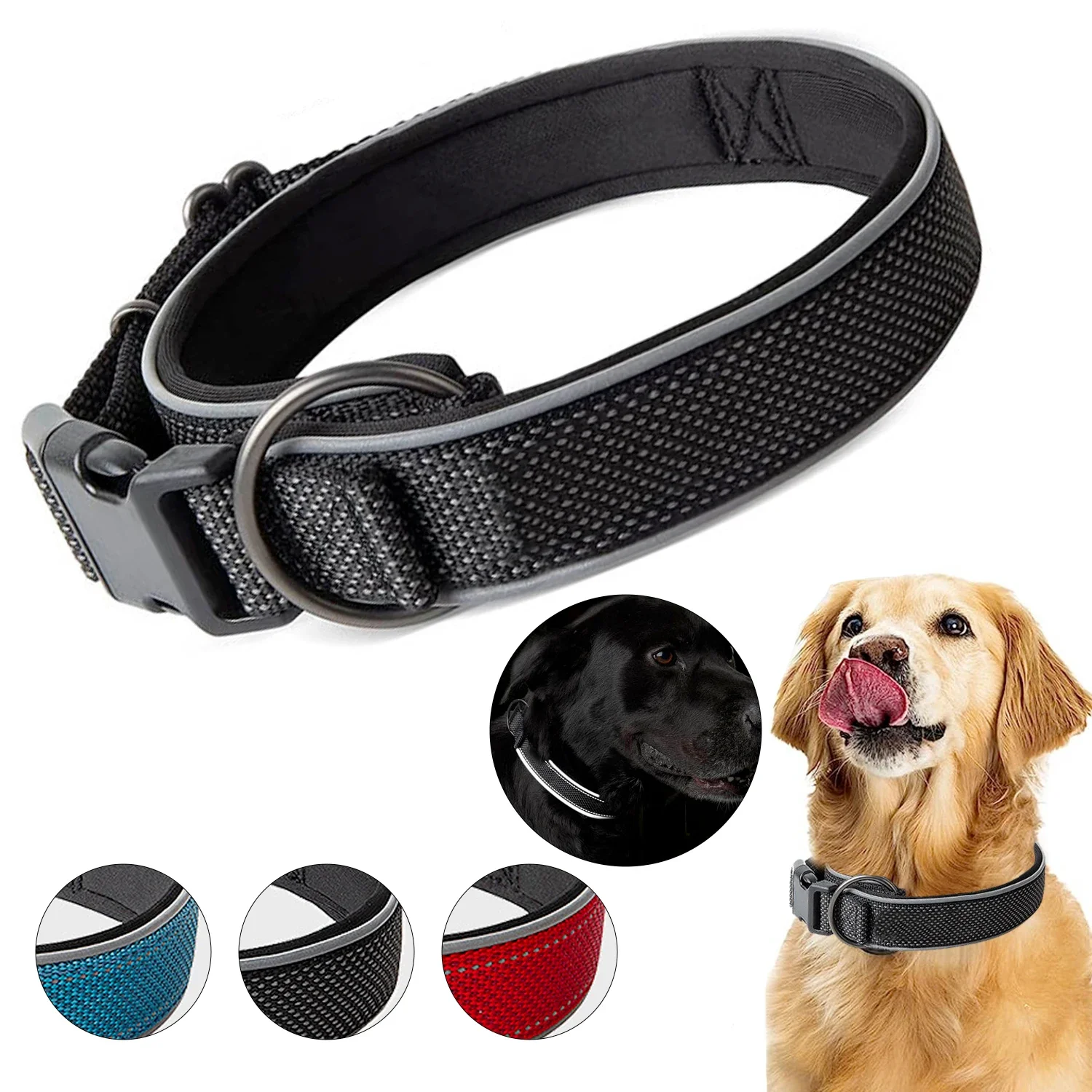 

Регулируемый нейлоновый ошейник для средних и больших собак