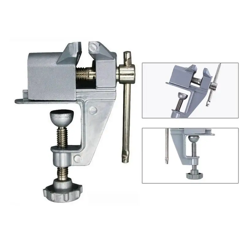 

Table Vice Clamp Portable Small Work Bench Vise 360 Degree Rotation Mini Jeweler Table Clamp For Sanding Grinding Detailing