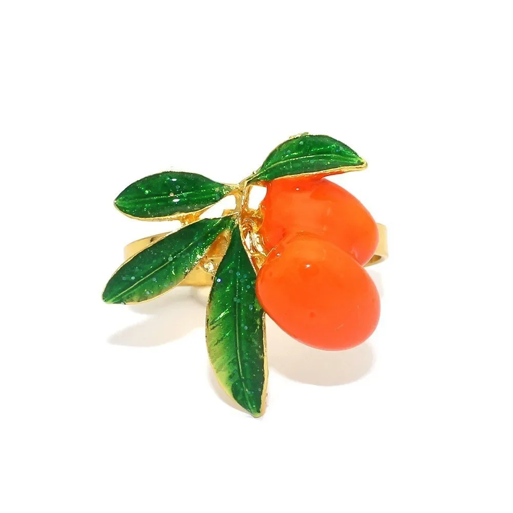 10 шт. креативные кольца для настольных салфеток с фруктами и лимоном