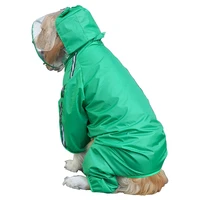 cute pet dog raincoat suitable for large medium and small dog clothes windproof and rainproof puppy hoodies drop shipping