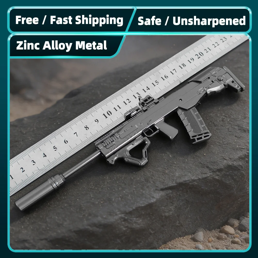 Фото Металлическая модель Delta Force ASH-12, 21 см, из цинкового сплава, миниатюрная реплика с отсоединяемыми аксессуарами, для настольной демонстрации, коллекционный подарок №1