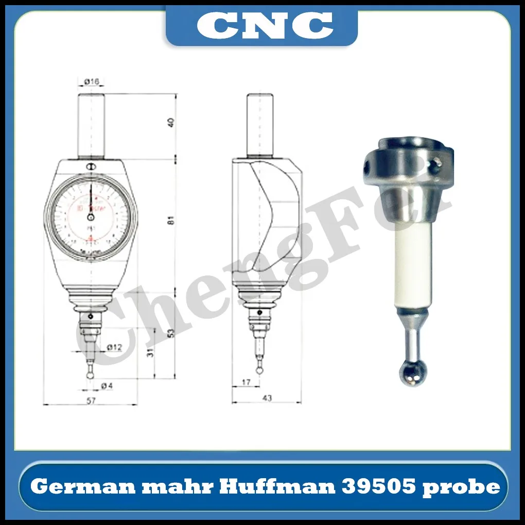 CNC Germany Mahr 359505 long Probe Newly 3D Universal Edge Finder Short Probe Original Hoffman Ceramic Probe MarTest 802 NW