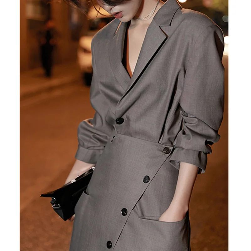 

SuperAen Fashion Suit Autumn New Women's Office Lady Blazer Short Skirt Temperament Street Suit Two-piece Set