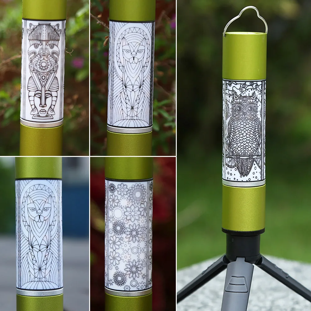 

Outdoor Camping Lamp Light Stickers Decals for Wall Flashlight Torch Hanging Lantern Waterproof Self-adhesive Sticker