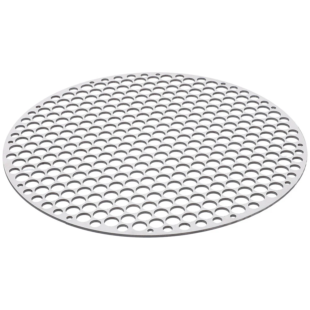 

Bbq Griddle Stainless Steel Grill Grilling Mesh Camping Grilled Net Household Round Barbecue Grate Make Tea Circular