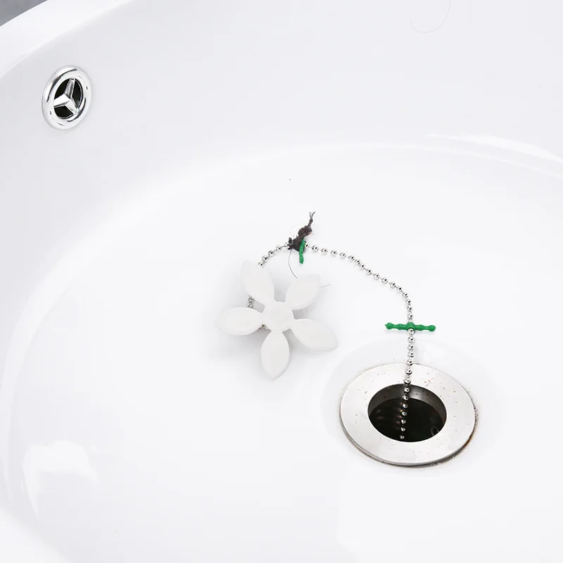 

Anti-clogging Flower Sewer Hair Cleaner Household Convenient Prevent Clogging Drains Cleaning Hook Environmentally Friendly