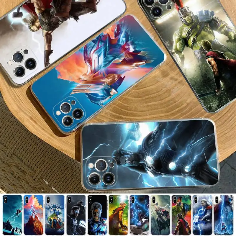 

Disney Thor Phone Case For iPhone 14 11 12 13 Mini Pro XS Max Cover 6 7 8 Plus X XR SE 2020 Funda Shell