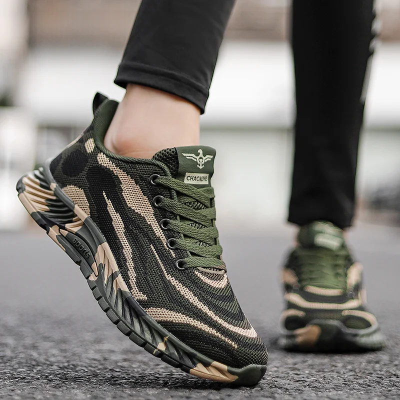 Камуфляжная обувь для мужчин и женщин спортивные кроссовки бега освобождения