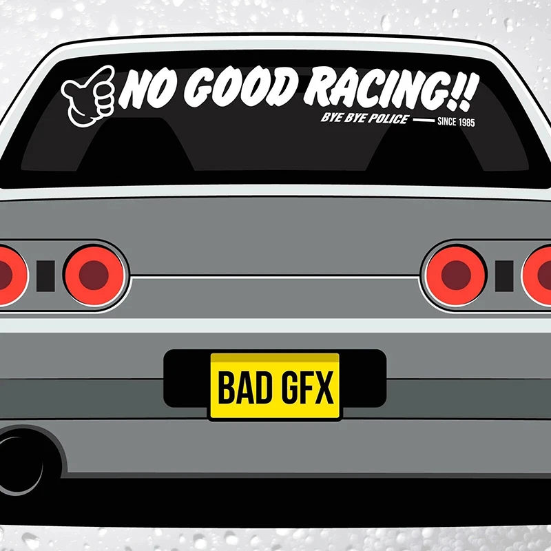 94X13.6cm для No Good Racing козырек ветрового стекла Strip - JDM Kanjo Racer Honda Civic EK9 EG EF