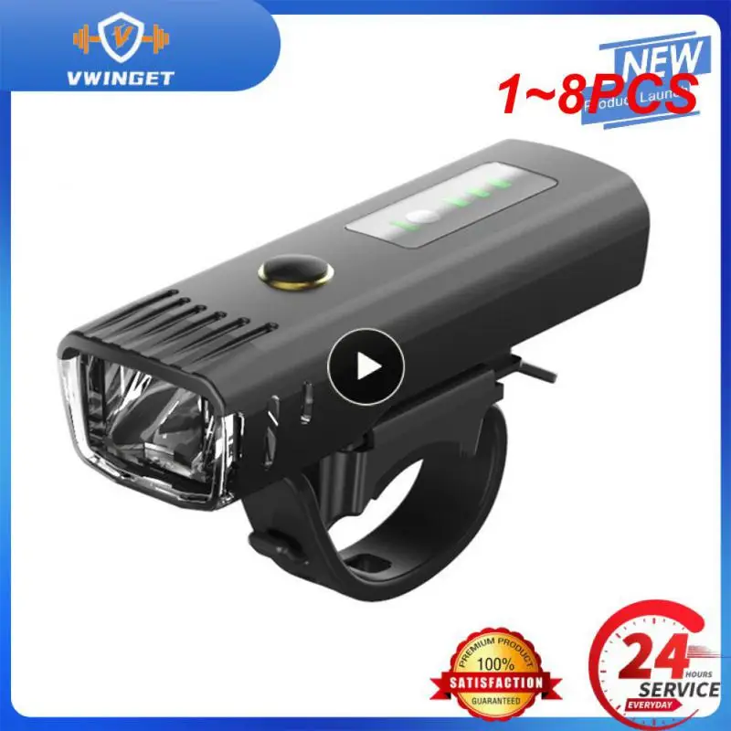 

1~8PCS Smart Induction Front Light USB LED Headlight Anti-glare IPX5 4 Modes Bike Lamp 1500mAh FlashLight for Bike