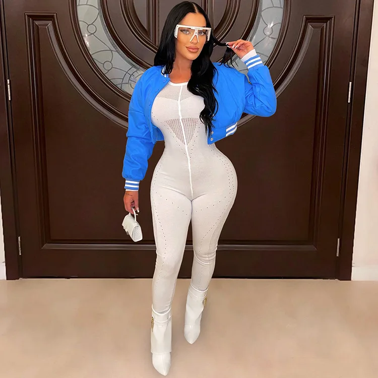 

Модная Женская бейсбольная полосатая однобортная куртка с длинным рукавом, Спортивная уличная одежда