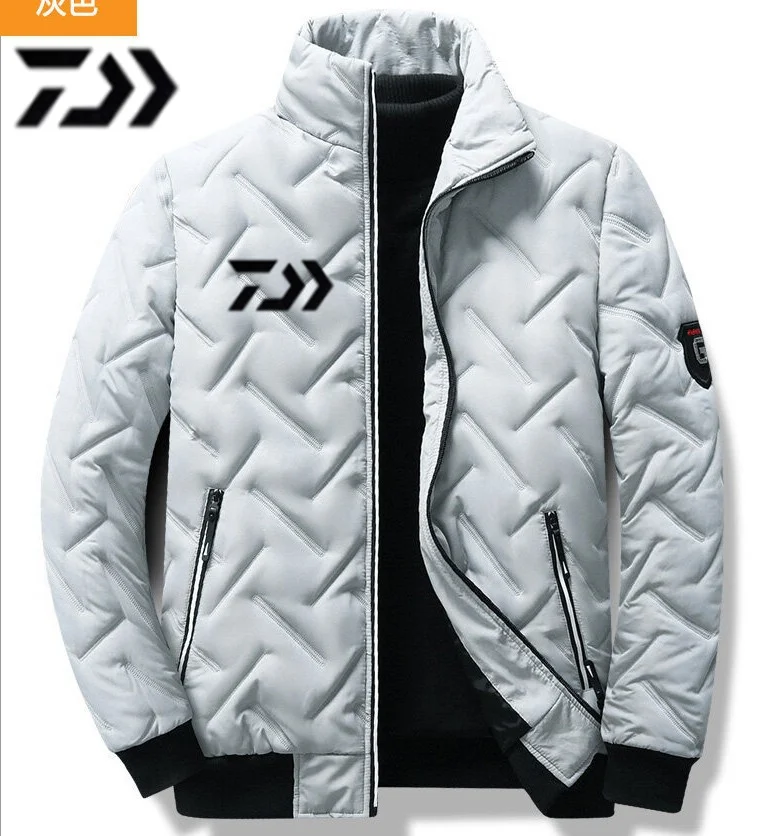 2023 New Hot Selling Dahe Fishing Men's Winter Jacket Thick Standing Collar Parka Men's Coat Casual Warm Wool Cotton Men's Jacke