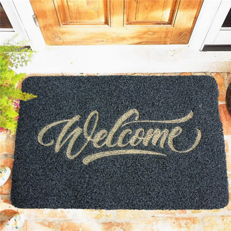 

Entrance Doormat TPR Rubber Non-Slip Bath Mat Mud Sand Removal Floor Carpet For Hallway Bathroom Kitchen Foot Pad Home Decor