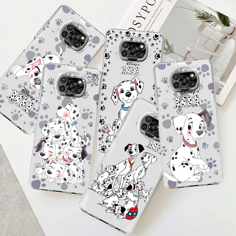 

101 Dalmatians For Xiaomi Poco X5 C55 C50 M5 M4 X4 X3 F3 GT NFC M3 C3 M2 F2 F1 X2 Pro Transparent Soft Phone Case Coque Capa