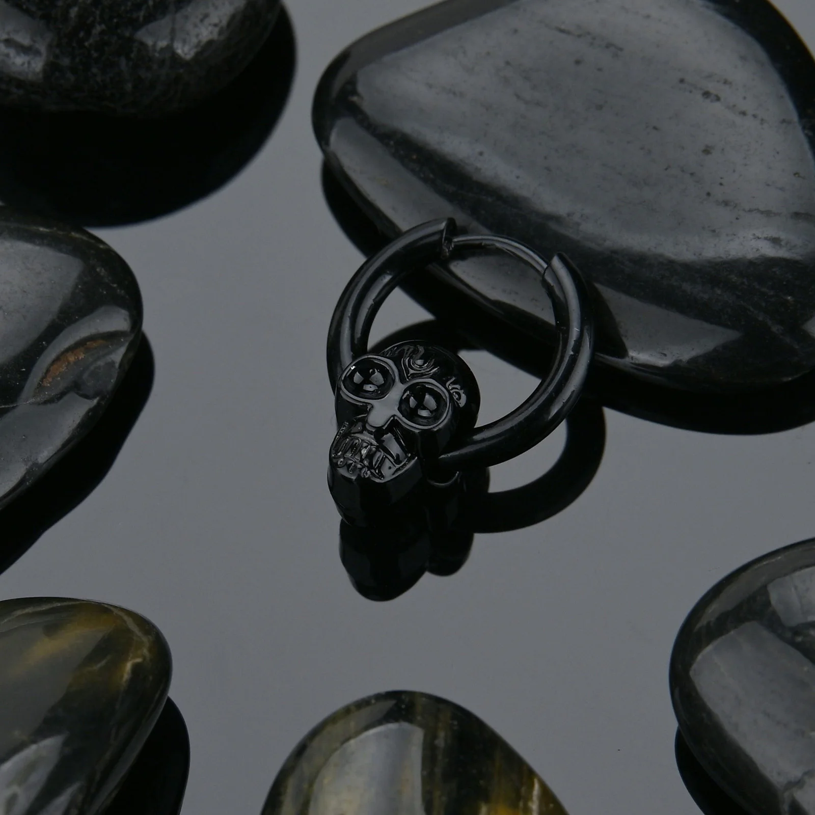 Круглые серьги в стиле панк-рок 1 шт. модное кольцо для ушей из нержавеющей стали