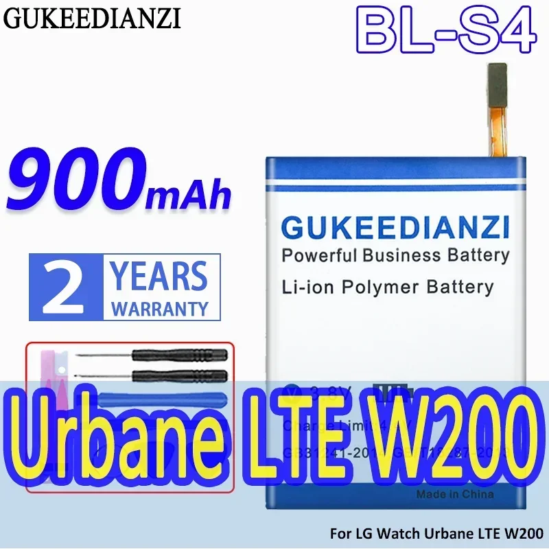 Аккумулятор GUKEEDIANZI большой емкости BL-S4 900 мАч для LG Watch Urbane LTE W200