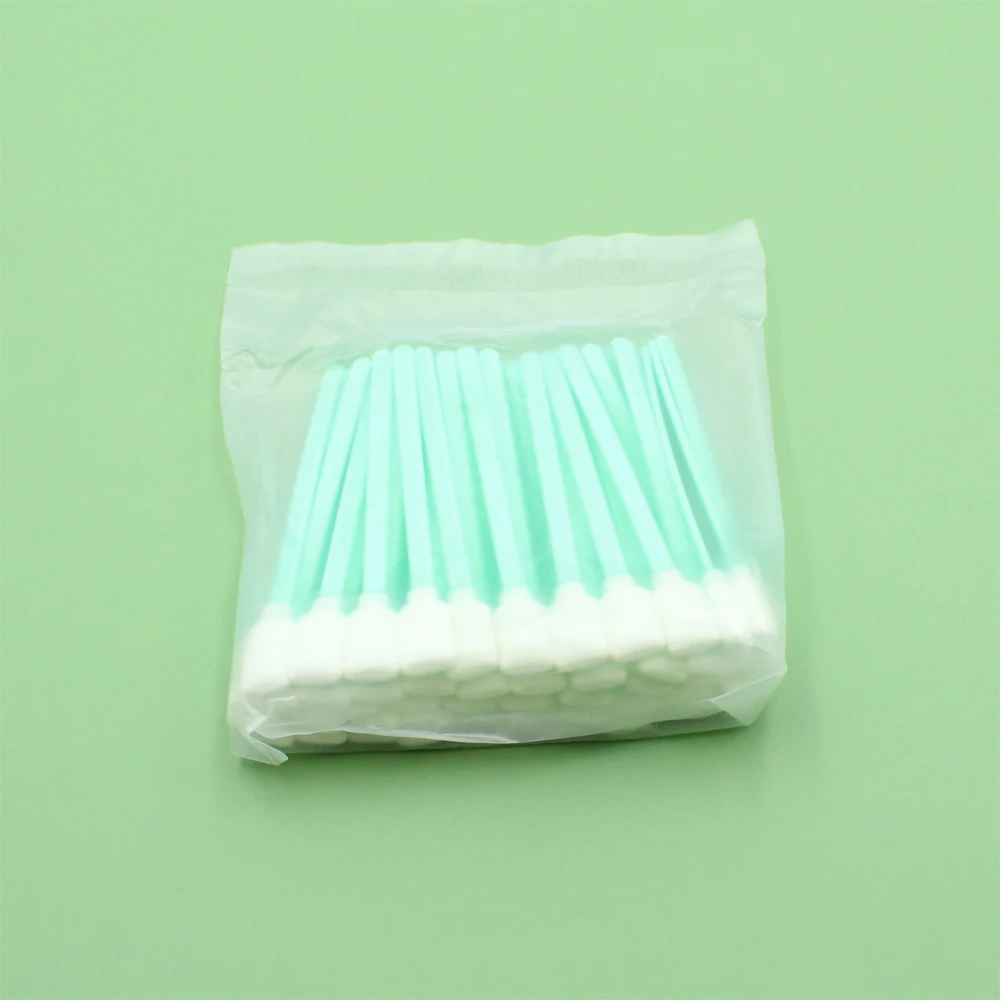 

50pcs Clean Swab Stick Sponge Foam Tipped Miamki JV5 JV33 JHF Solvent Uv Printer For Epson DX4 DX5 DX7 TX800 XP600 Print Head