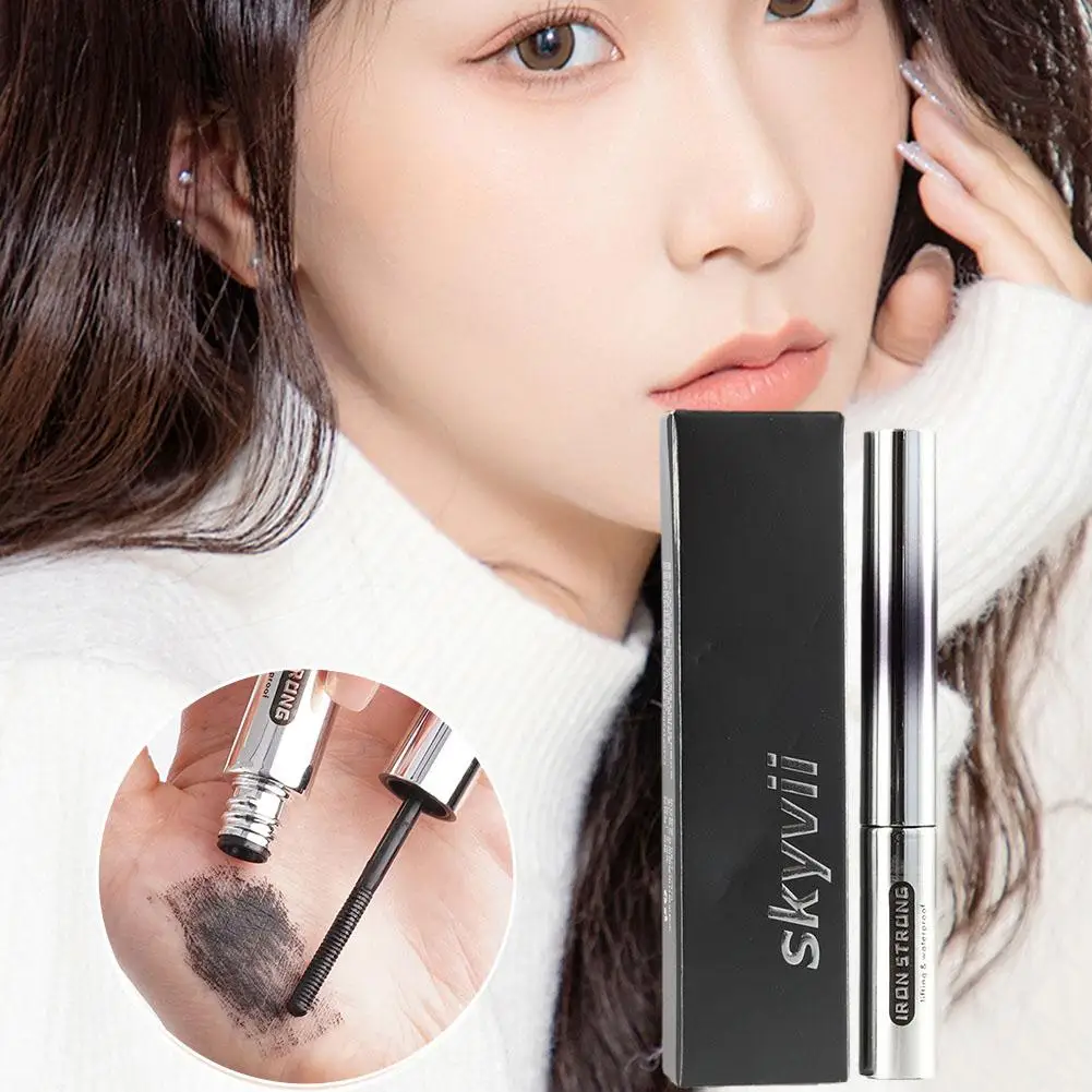 

Ultra-fine Small Brush Head Mascara Thick Lengthening Curling Eyelash Waterproof Long-wearing Mascara Big Eye Beauty Comestics