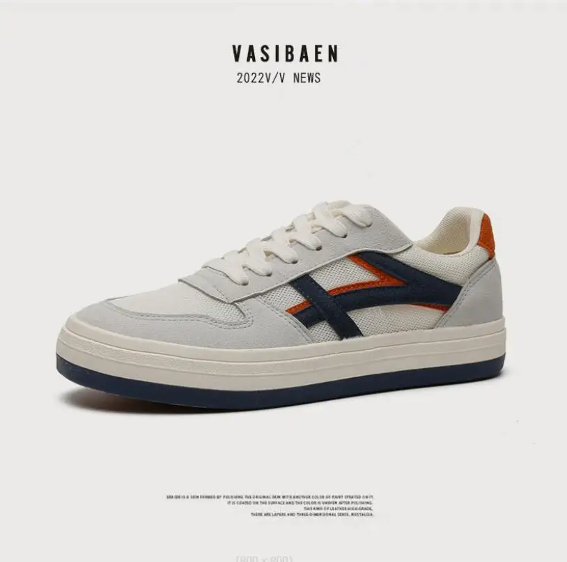 

Men's Shoes2022 new mesh small white shoes Versatile men's breathable casual board shoes Men's sneakers кроссовки мужские