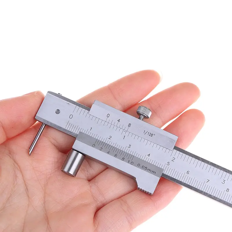 

1pcs 0-200mm stainless steel Marking Vernier Caliper Scriber Gauging Ruler Measuring Instrument Tools