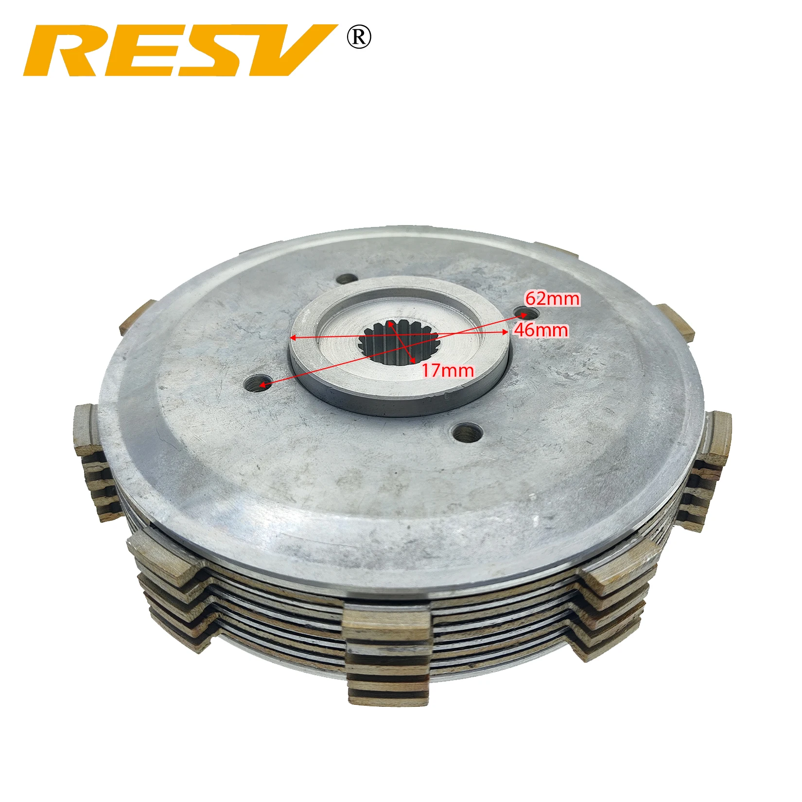 RESV для Bajaj 180 BAJAJ180 180cc 4 колонки 5 фрикционных дисков сцепления в сборе.