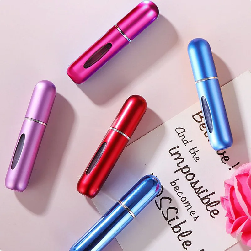 5ml Perfume Refill Bottle Rechargeable Dispenser Mini Refillable Spray Jar Pump Empty Cosmetic Atomizer for Travel