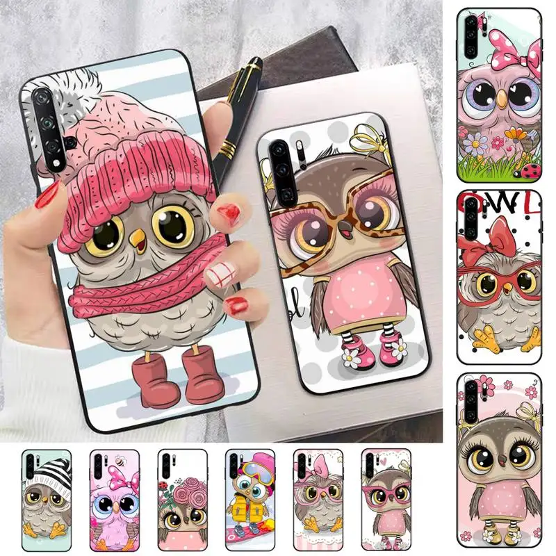 

Cartoon Girl Gifts Lovely Owl Phone Case for Huawei Honor 10 i 8X C 5A 20 9 10 30 lite pro Voew 10 20 V30