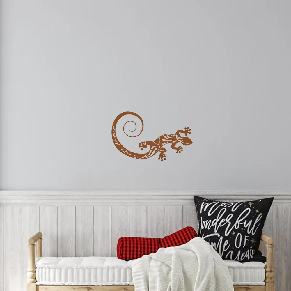 Металлическая 3D ящерица настенный Декор для дома гостиной спальни офиса