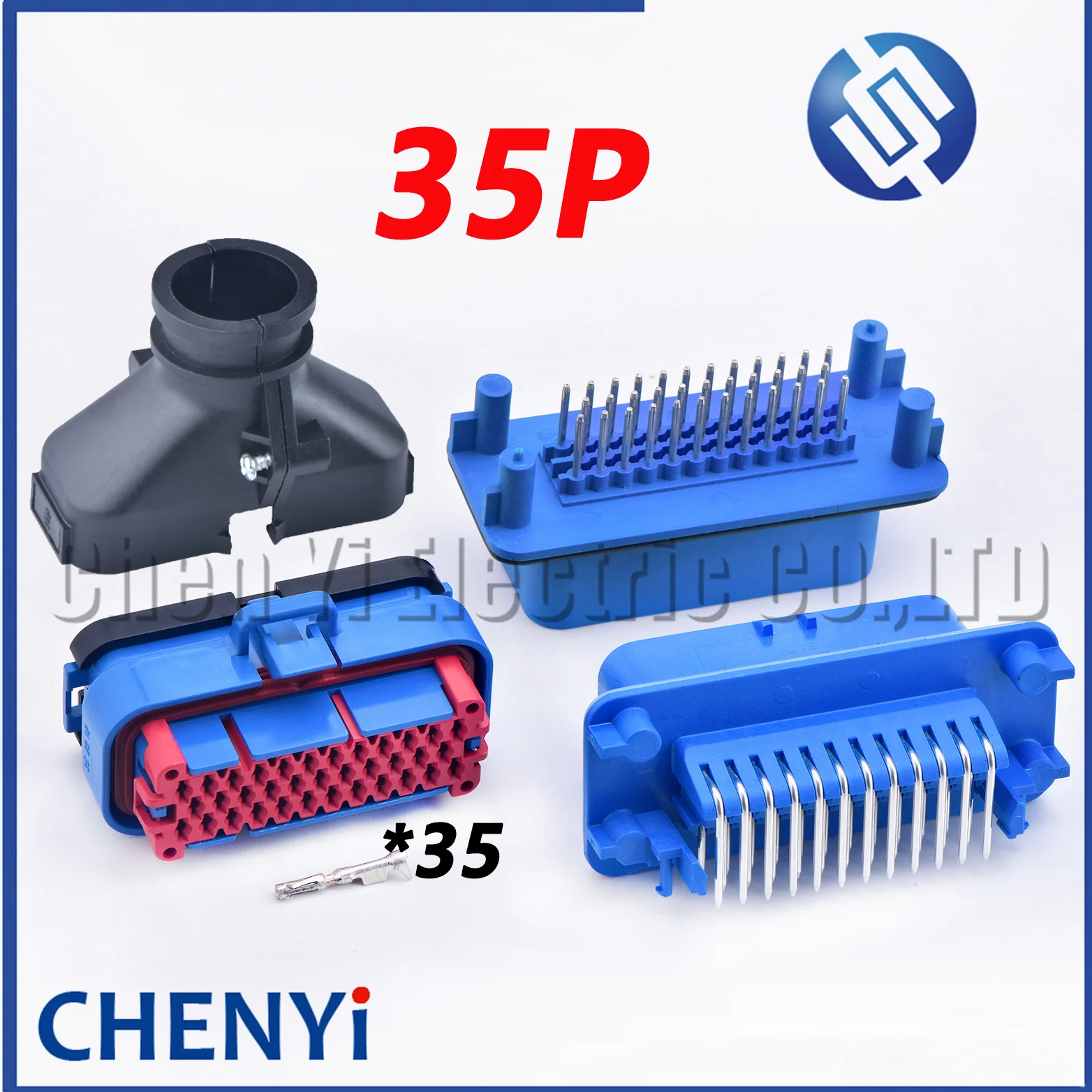 35 контактный синий автомобильный водонепроницаемый разъем герметичная плата блока управления AMP Seal PCB Plug socket 776164-5 776231-5 776230-5 776163-5 1-776231-5