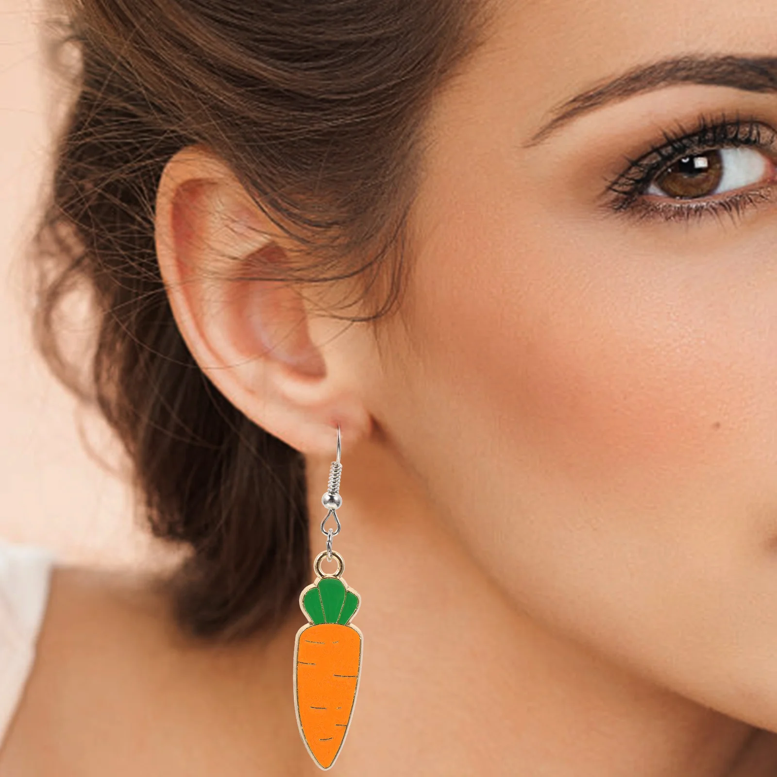 Серьги-морковки модные украшения для женщин висячие серьги-гвоздики уникальный
