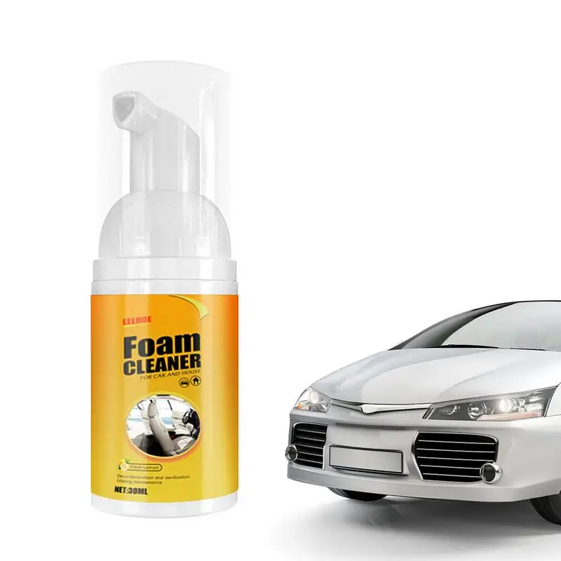 All-Purpose Foam Cleaner Sprays Multifunctional Foam Cleaner For Car Lemon Flavor Rinse-Free Cleaners Cleaning Sprays For Car