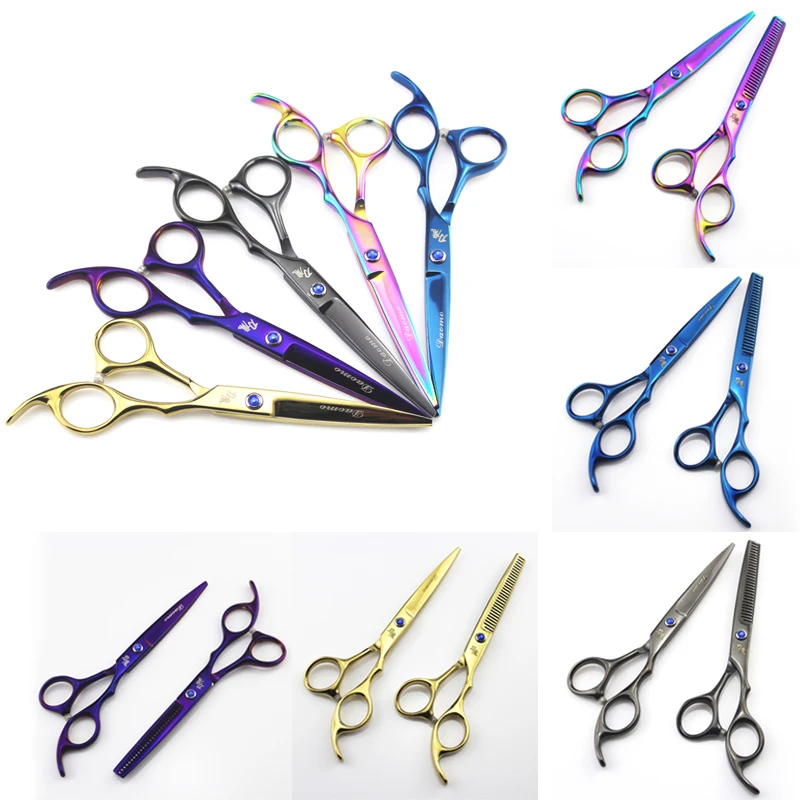 

6 inch CR Stainless Steel Professional Hair Scissors Thinning Barber Hair Shears Scissor Tools Hairdressing Scissors для ножницы