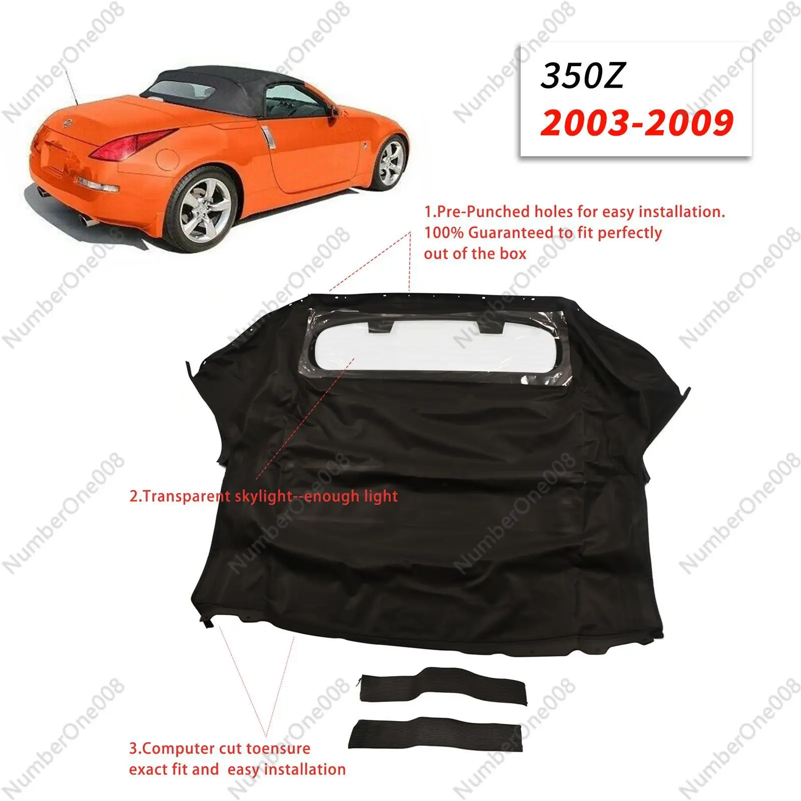 AP02 для Nissan 350Z 2003-2009 кабриолет мягкий верх с подогревом стеклянного окна новинка