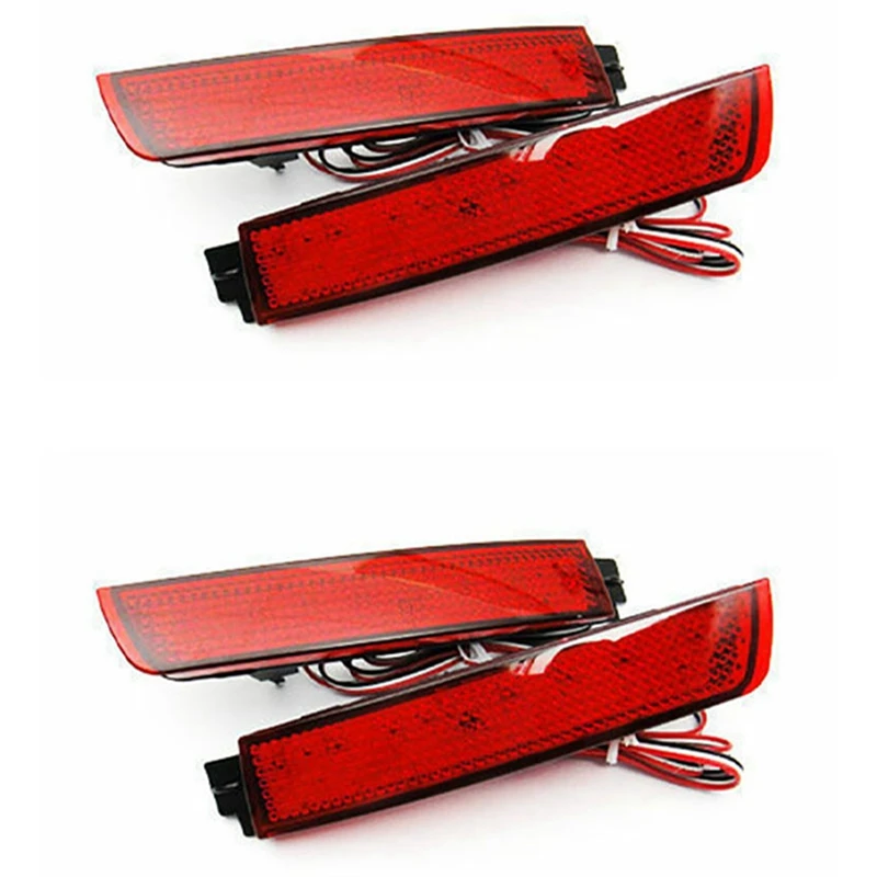 

2X Red Lens Rear Bumper Reflector Lamp LED Tail Brake Light For Nissan Juke Murano Quest Sentra Infiniti FX35 265605C000