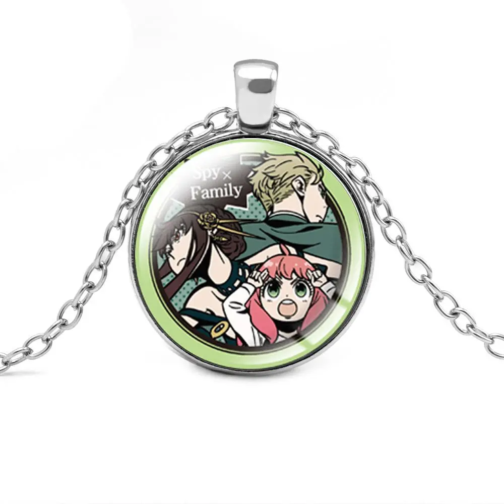 

Anime Cartoon SPY×FAMILY Around Cool and Cute Girlfriends Couple Necklace Accessories Gift Batch Send Family To Friends