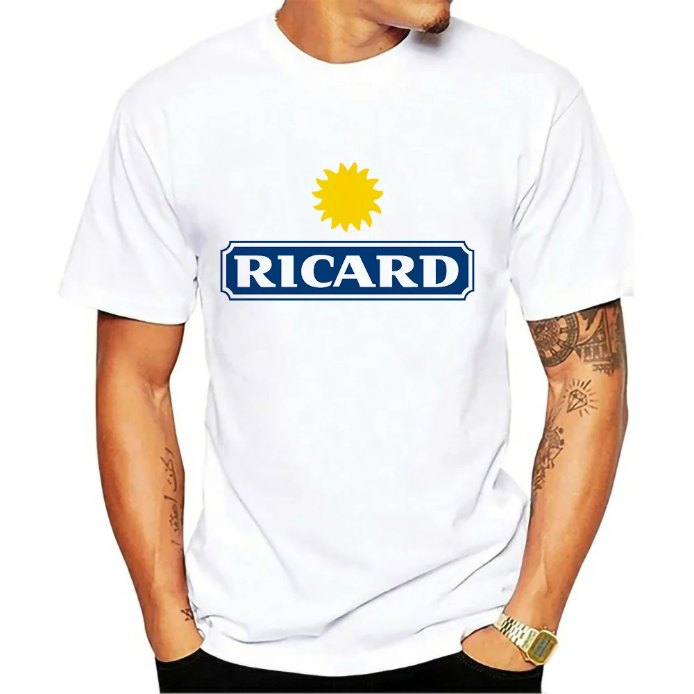

Men's T-shirt Ricard Women Fashion Tshirt Oversized 2021 Summer Cotton Mujer Tee Short Sleeves Male Clothing