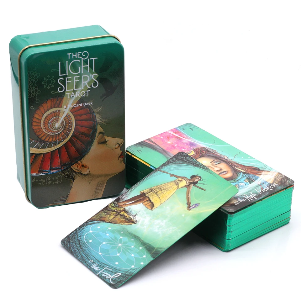 

78 Cards Light Seer'S Tarot Card Deck Oracle Full Color And Guidebook Is A Healing Tool And Guide Light Seers Tarot Deck Game