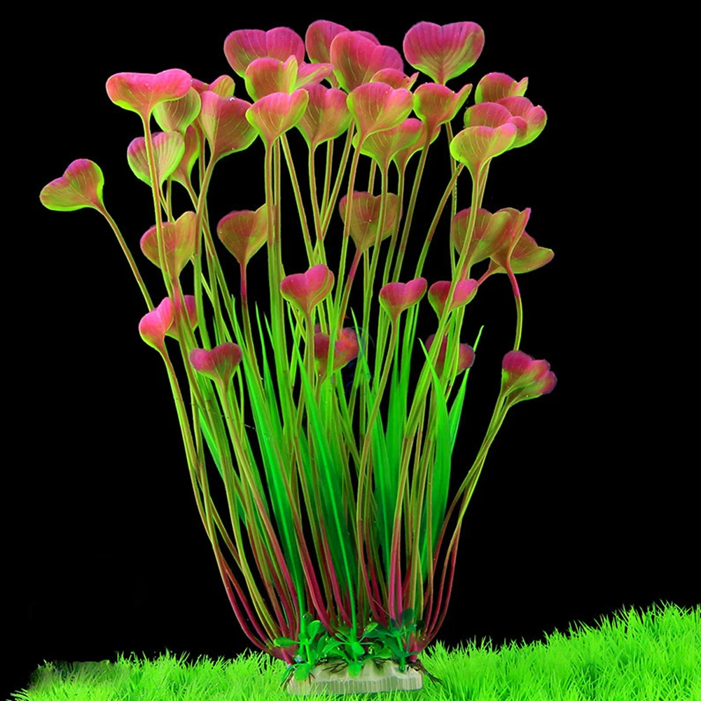 

Пластиковые искусственные аквариумные растения 40 см из ПВХ, украшение, погружной водный аквариум, подводная трава, фоновое украшение