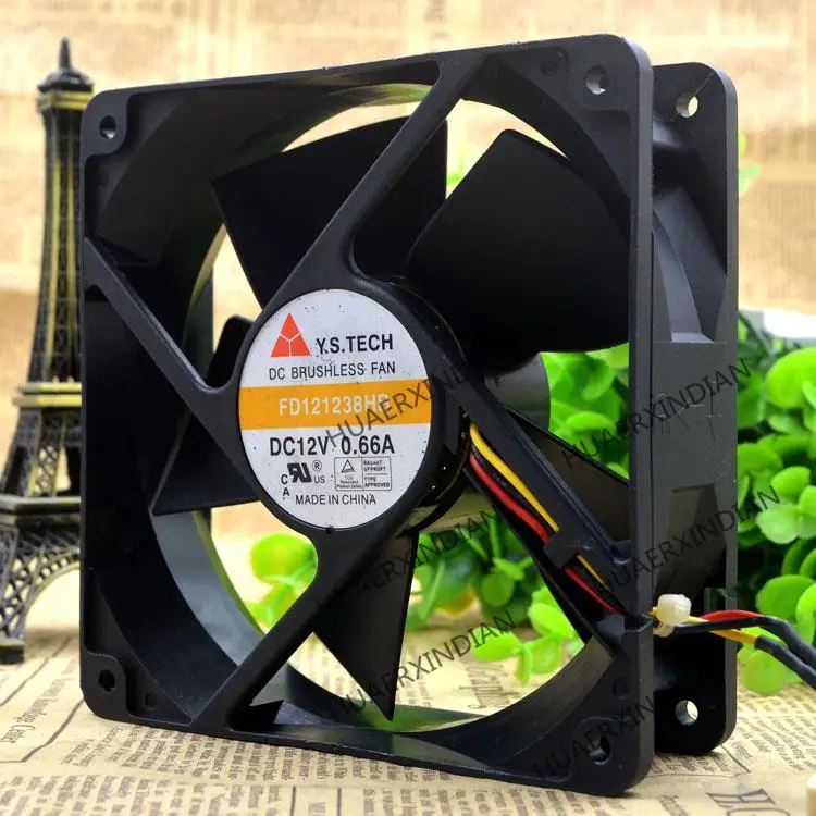 

New FD121238HB 12038 12A 0.66A 3 Cooling Fan Assembly Kit