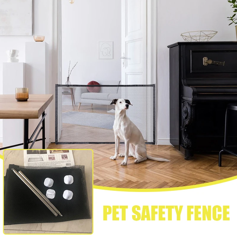 

Network Articles Playpen Dog Dog Stairs Pet Gate Pet Fence Enclosure Barrier Breathable Mesh Fence Child Safety Folding