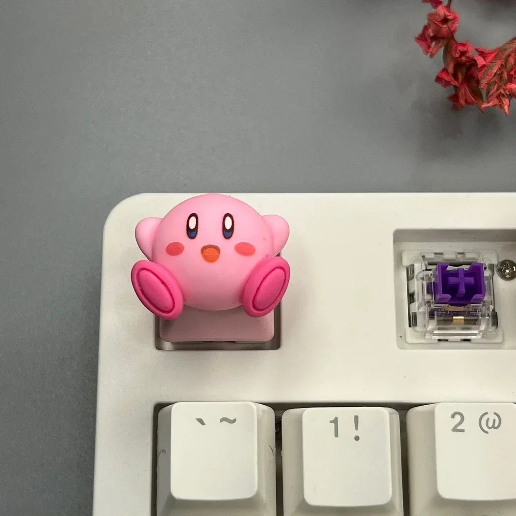 Милая игровая механическая клавиатура Kirby R4 ESC с перекрестной осью мультяшная