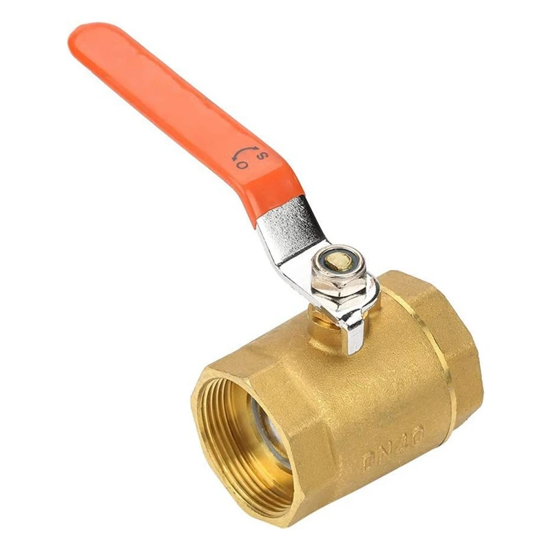 

1 PCS Valve Shutoff Valve Brass Pipe Valve DN40 1-1/2BSP 1.6Mpa For Water Oil Gas