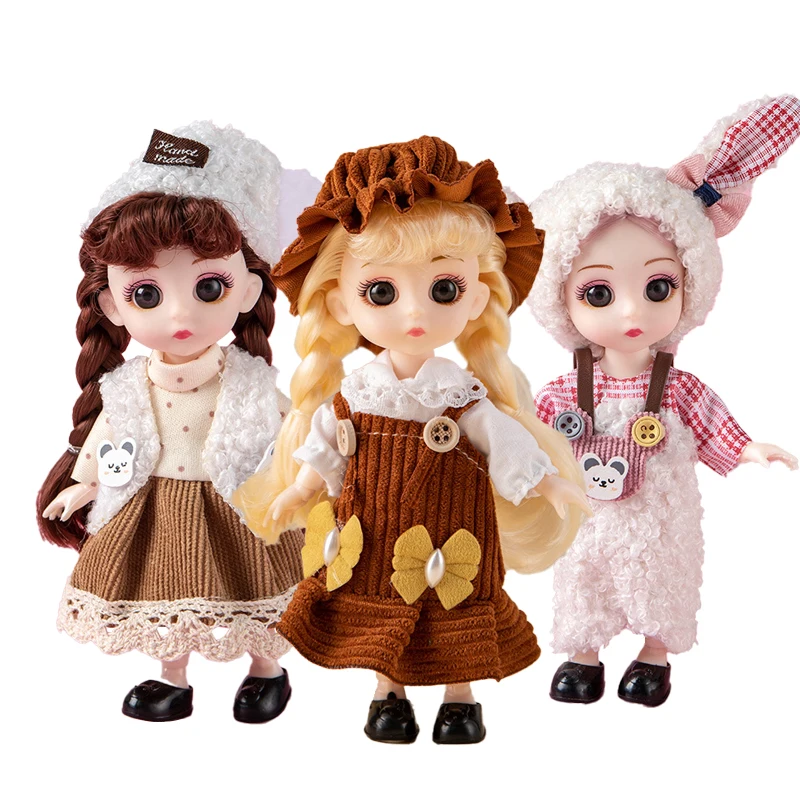 For Girls 16 Cm Bjd Princess Doll 15cm With Clothes For 8 9 