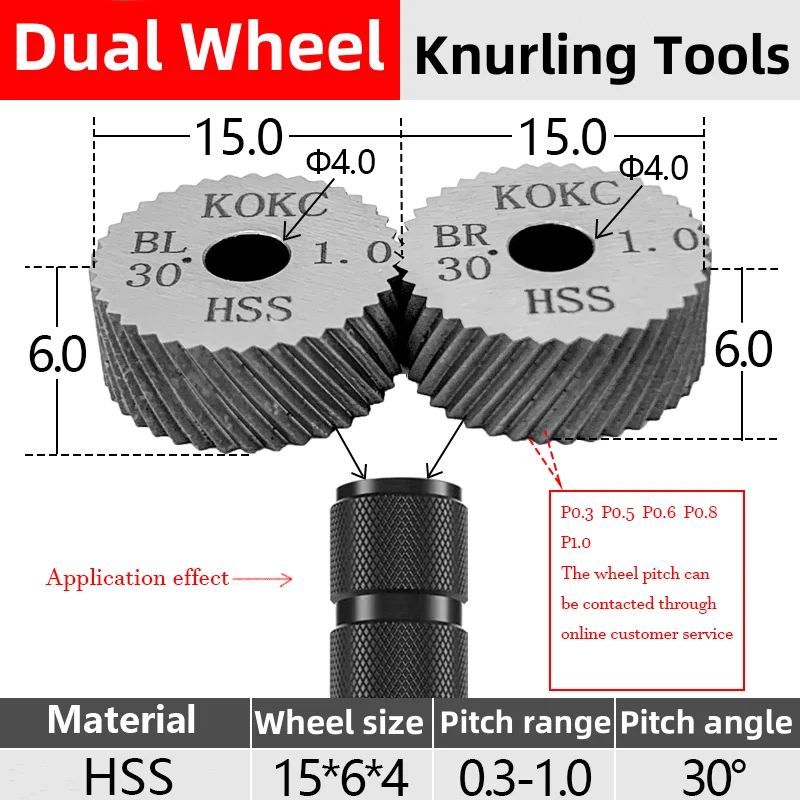 15*6*4 инструменты для накатки с двумя колесами KOKC для подачи токарного станка с ЧПУ 30 ° Алмаз 45 ° Квадратный узор