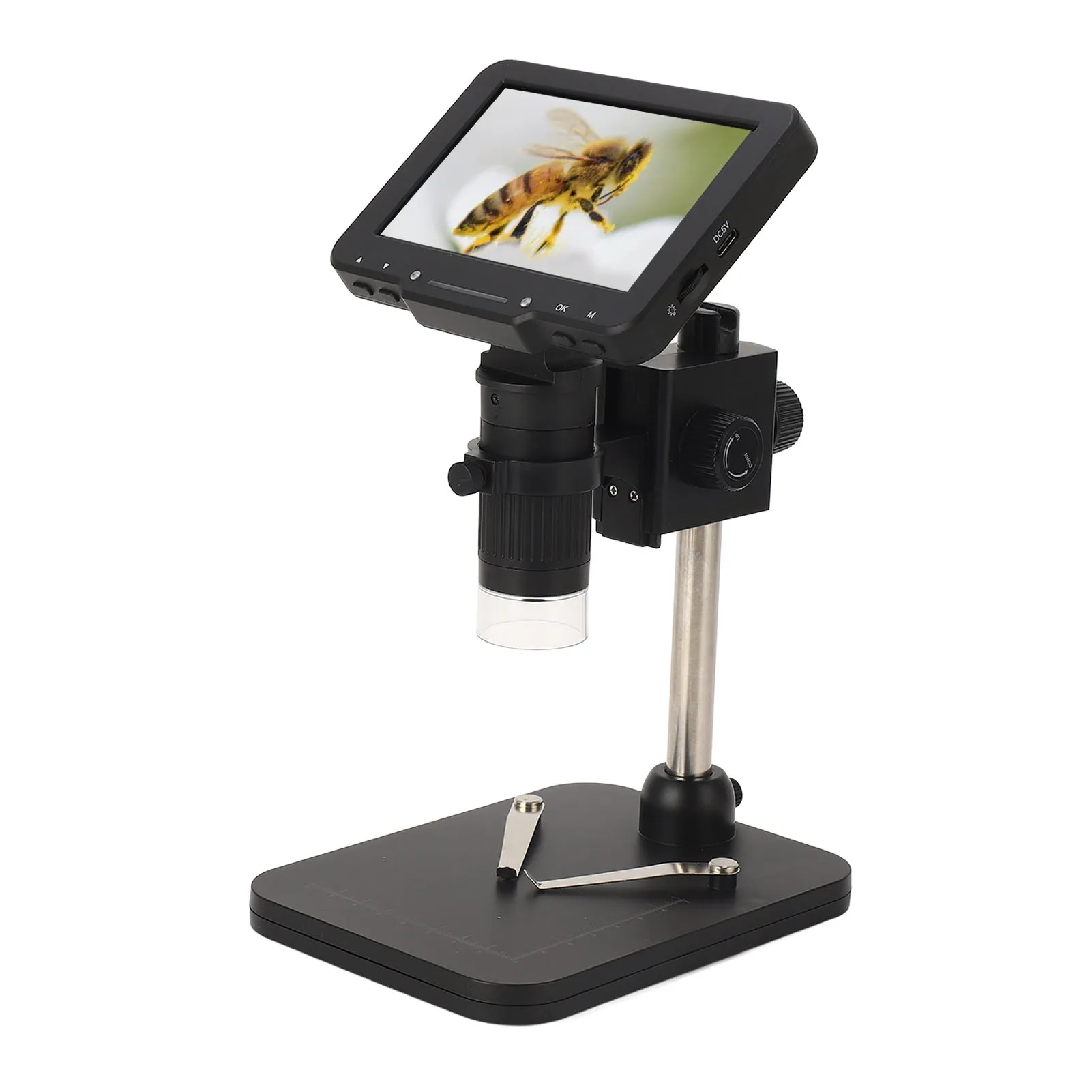 Цифровой электронный микроскоп 5in IPS экран 1080P HD монета лупа пайка USB камера 10X ‑