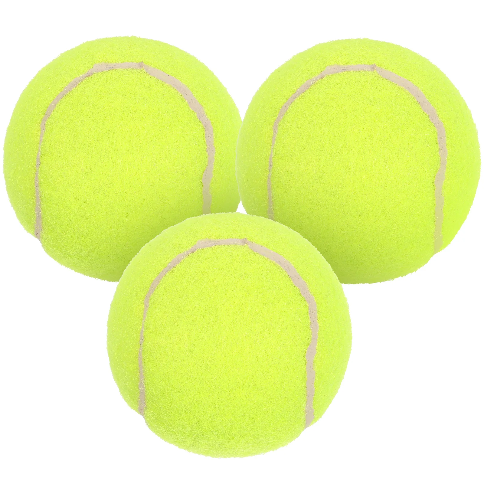 

3Pcs Training Ball Professional Practice Rubber Ball Training Tennis Tennis Ball for Outdoor