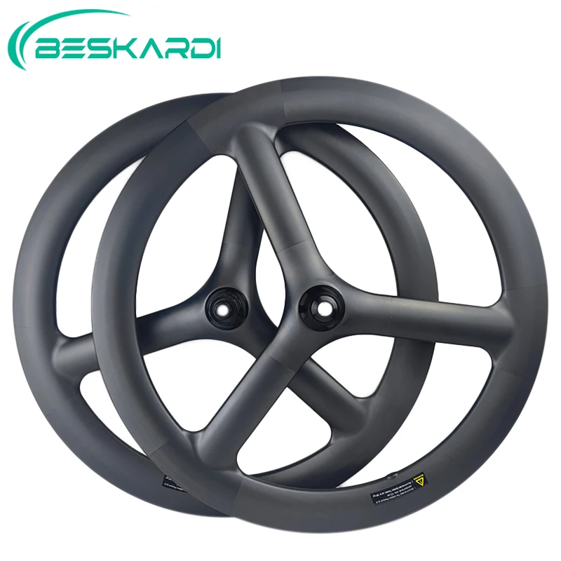 Big Sale 24 Inch 507 3 Spoke Trispokes 11 Speed Carbon Wheel Recumbent Bike 100/142 Cente Lock Disc Brake BESKARDI For Storck