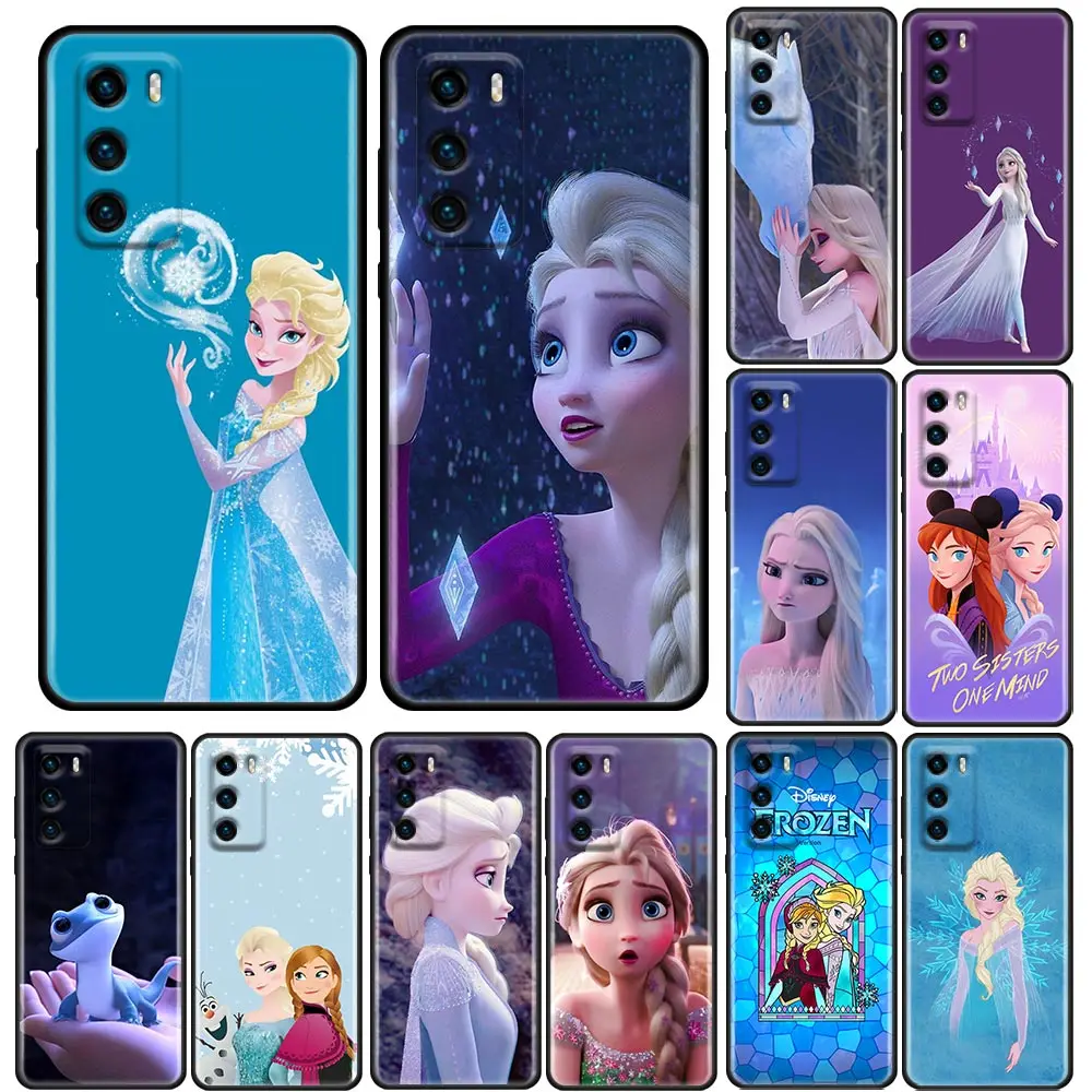 

Cute Lovely Frozen Aisha Princess Anime Cartoon Phone Case For Huawei P50 P50E P40 P30 P20 P10 Smart 2021 Pro Lite 5G Plus Cover
