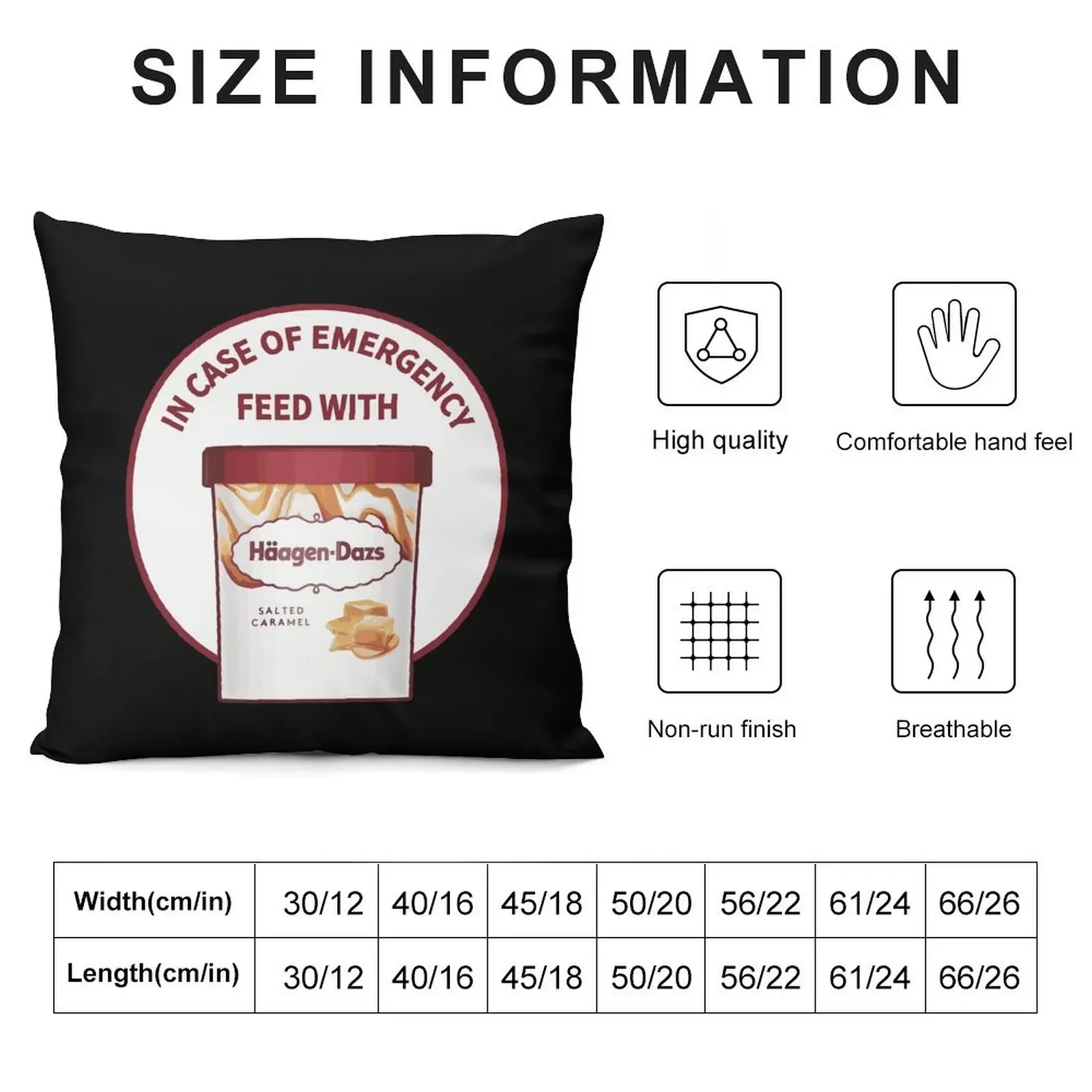В футляре аварийного питания с подушкой Haagen-Dazs Декоративная подушка для дивана