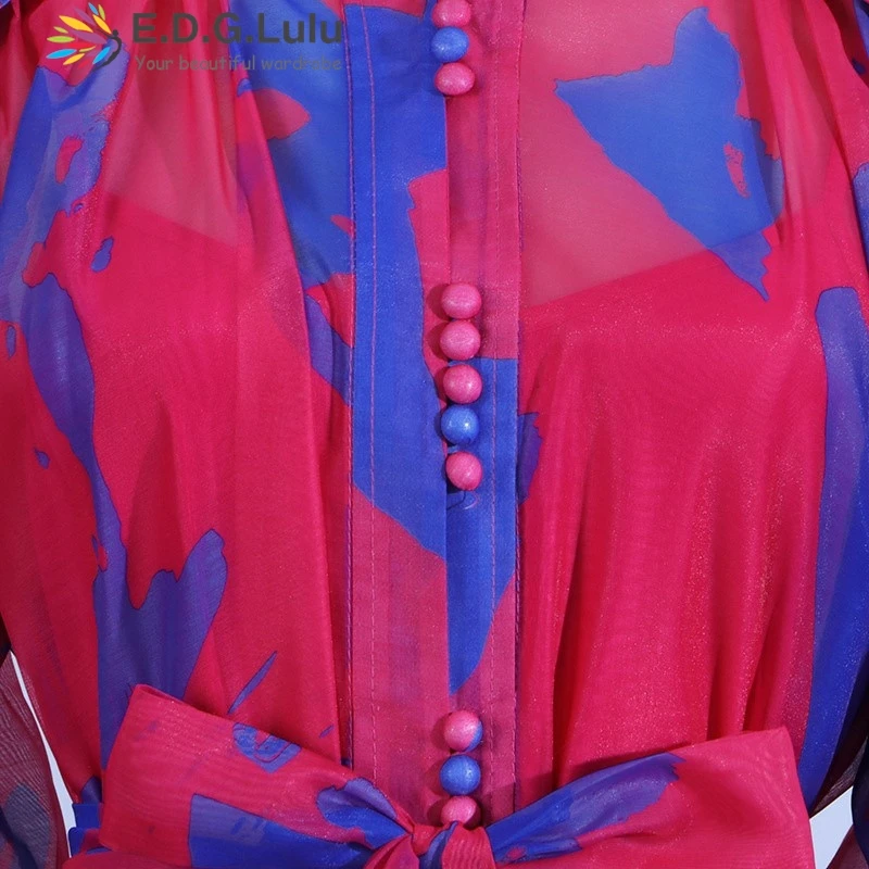 EDGLuLu женский комплект из 2 предметов однобортное свободное длинное платье с